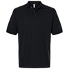 Jerzees Men's Black Dri-Power Polo