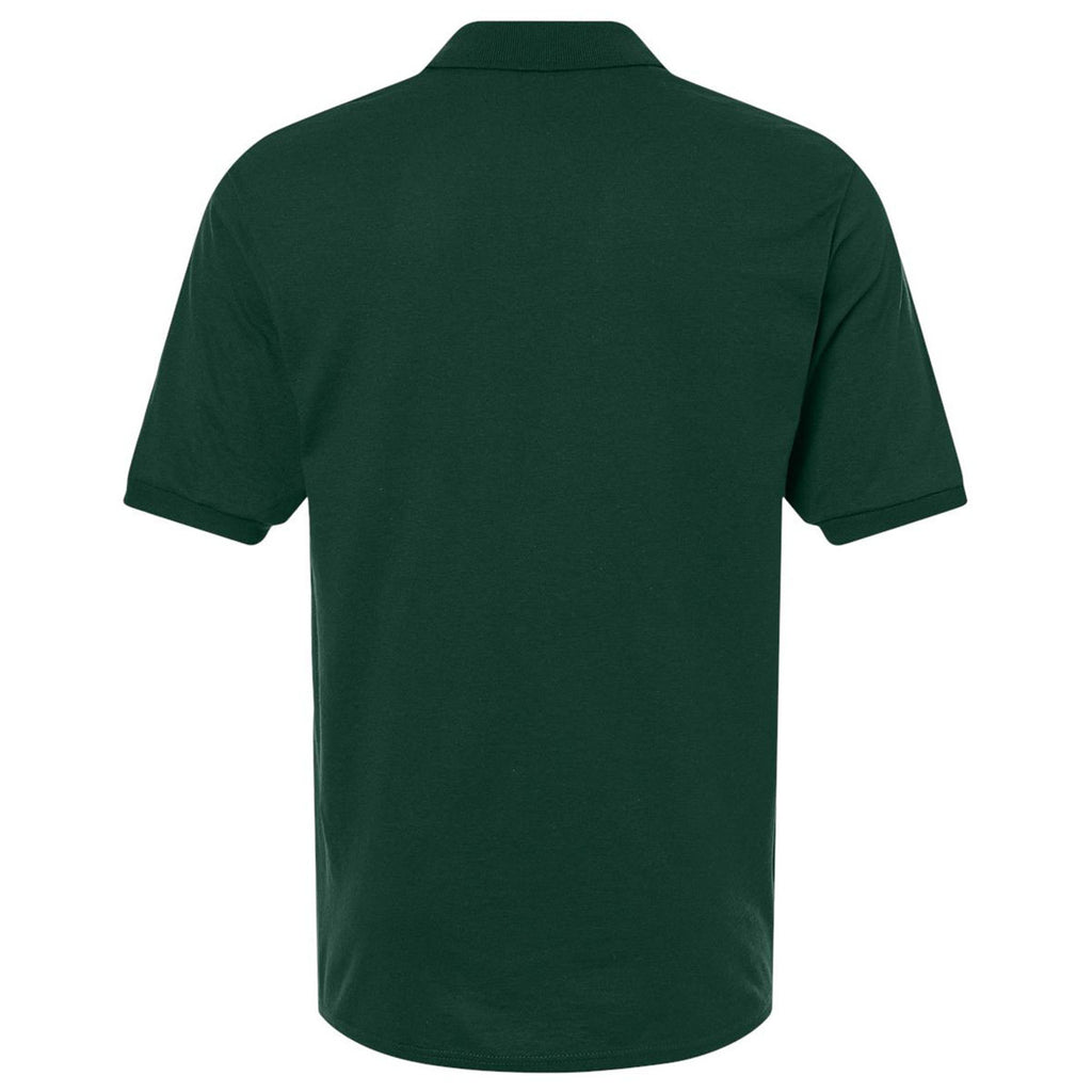 Jerzees Men's Forest Green Dri-Power Polo