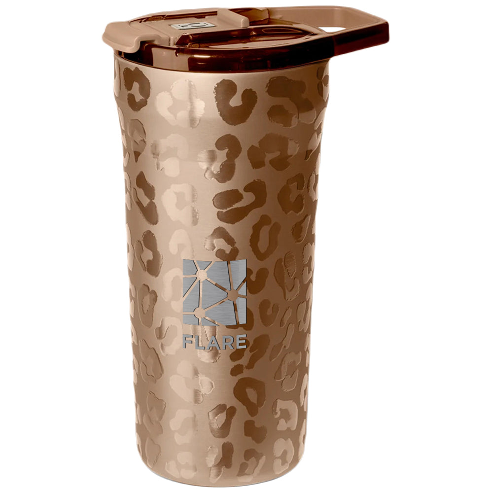 BruMate Gold Leopard 20 Oz. Pour Over Tumbler