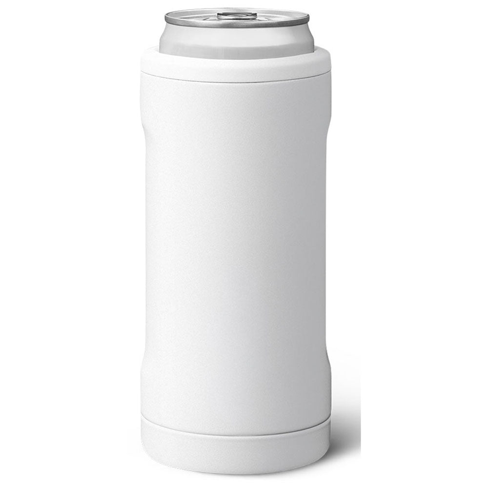 BruMate Matte White 12 Oz. Hopsulator Slim V2