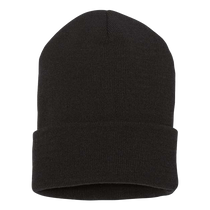 YP Classics Black Cuffed Beanie