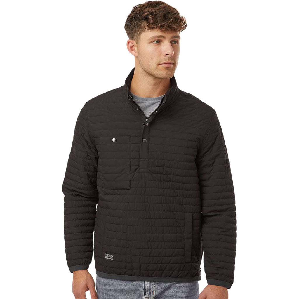 Dri Duck Men's Black Keystone Quilted Pullover