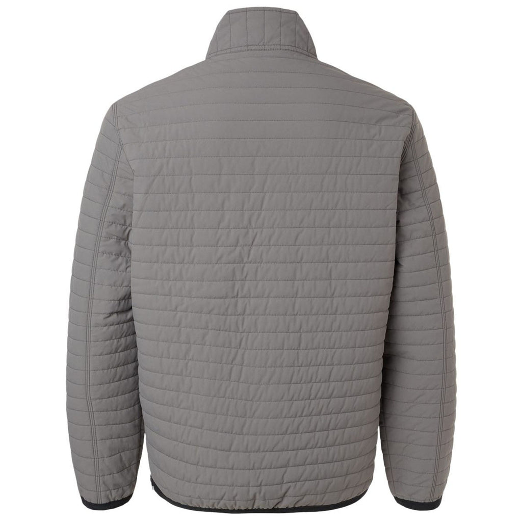 Dri Duck Men's Grey Keystone Quilted Pullover