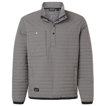 Dri Duck Men's Grey Keystone Quilted Pullover