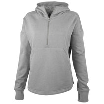 Charles River Women's Heather Grey Willow Scallop Hem Hoodie