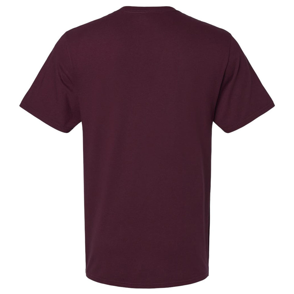 Jerzees Unisex Maroon Premium Cotton T-Shirt