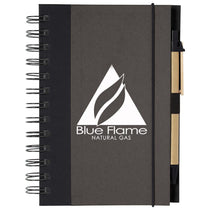 Hit Charcoal/Black Eco-Inspired Spiral Notebook & Pen