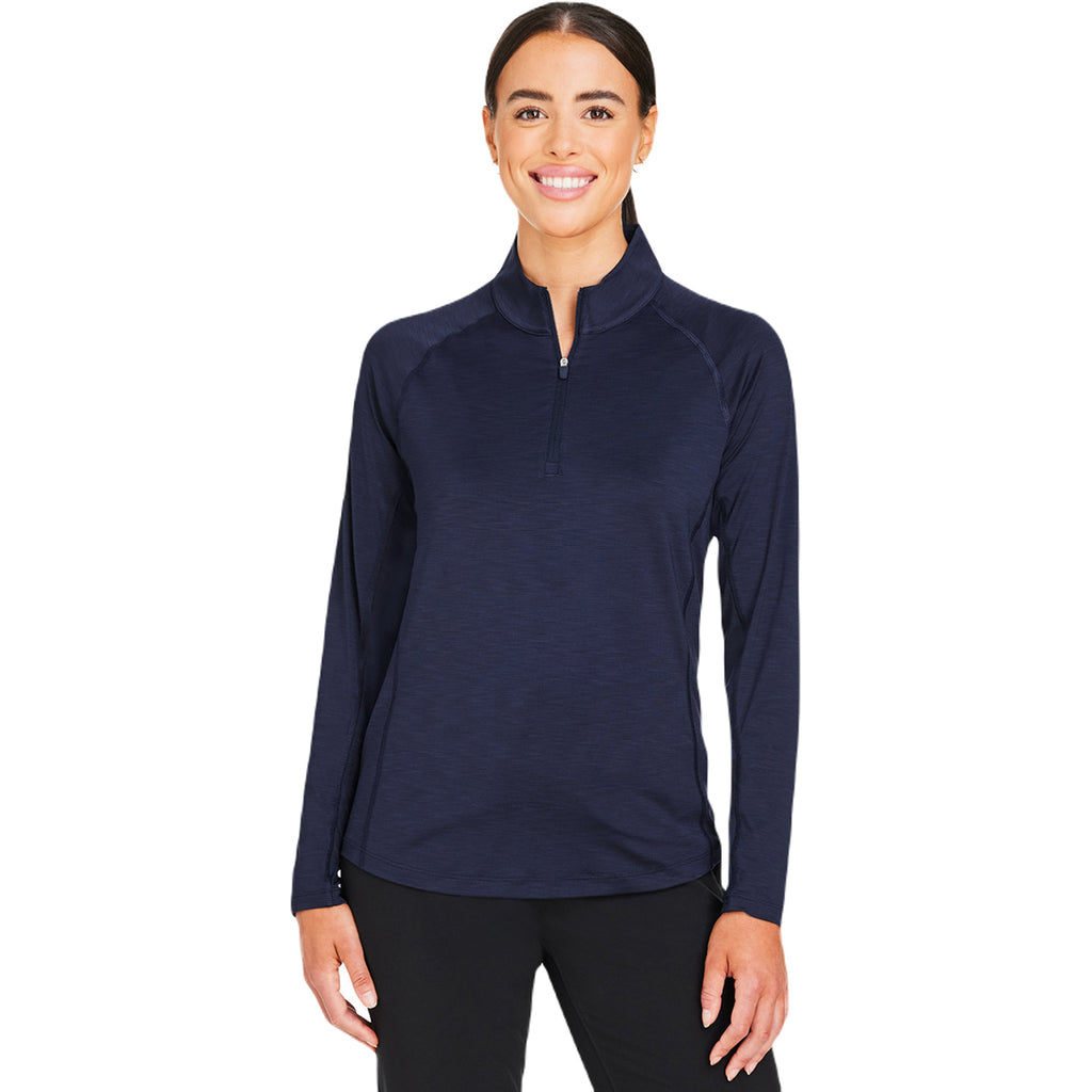 Puma Golf Women's Deep Navy You-V Quarter-Zip