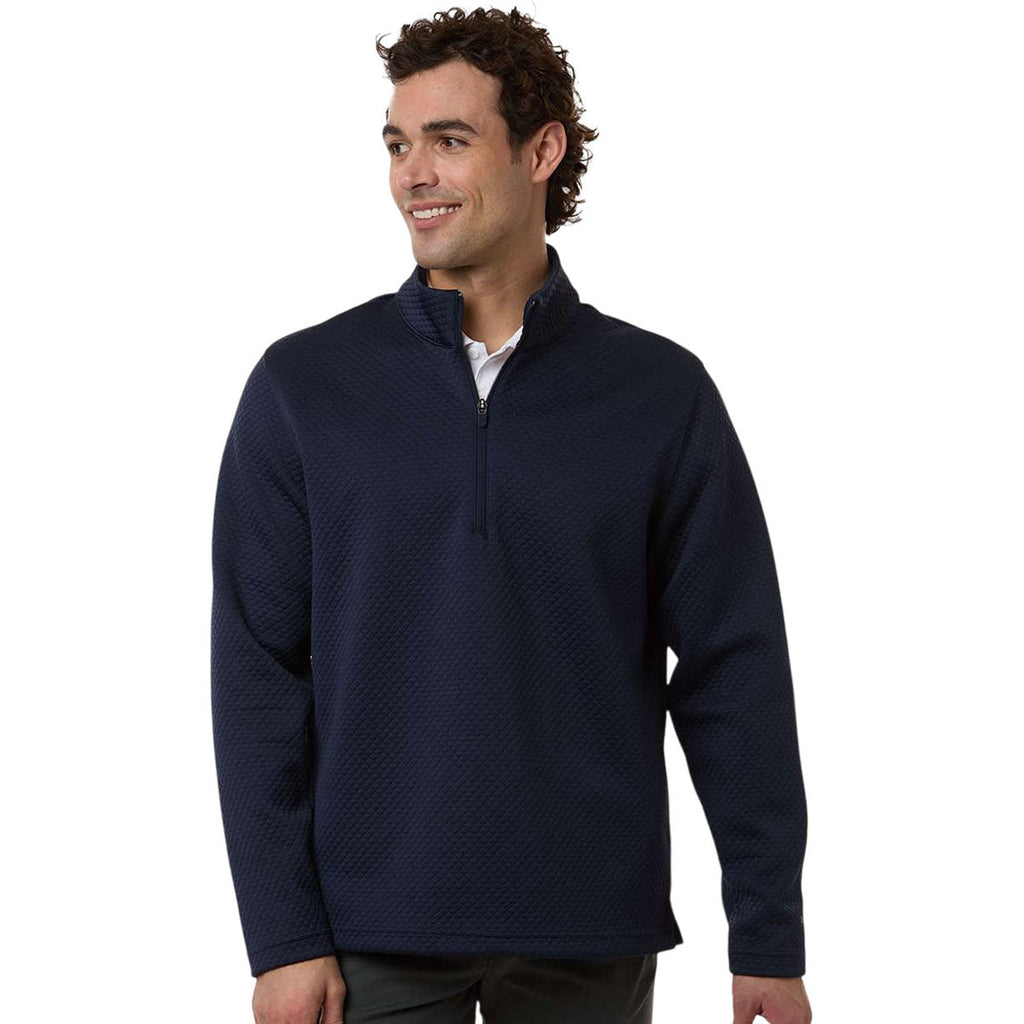 Puma Golf Men's Deep Navy Pebble Quarter-Zip Pullover