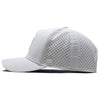 Melin White Odyssey Stacked Hydro Performance Snapback Hat