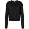 Bella + Canvas Women's Black Sponge Fleece Classic Crewneck Sweatshirt