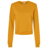 Bella + Canvas Women's Heather Mustard Sponge Fleece Classic Crewneck Sweatshirt