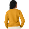 Bella + Canvas Women's Heather Mustard Sponge Fleece Classic Crewneck Sweatshirt