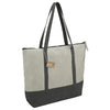 Leed's Grey Repose 10oz Recycled Cotton Zippered Tote