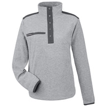 Dri Duck Women's Platinum/Charcoal Sierra Melange Heather Fleece