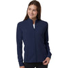 Adidas Women's Collegiate Navy Performance Textured Full-Zip Jacket