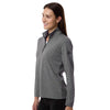 Adidas Women's Black Heather Lightweight Quarter-Zip Pullover