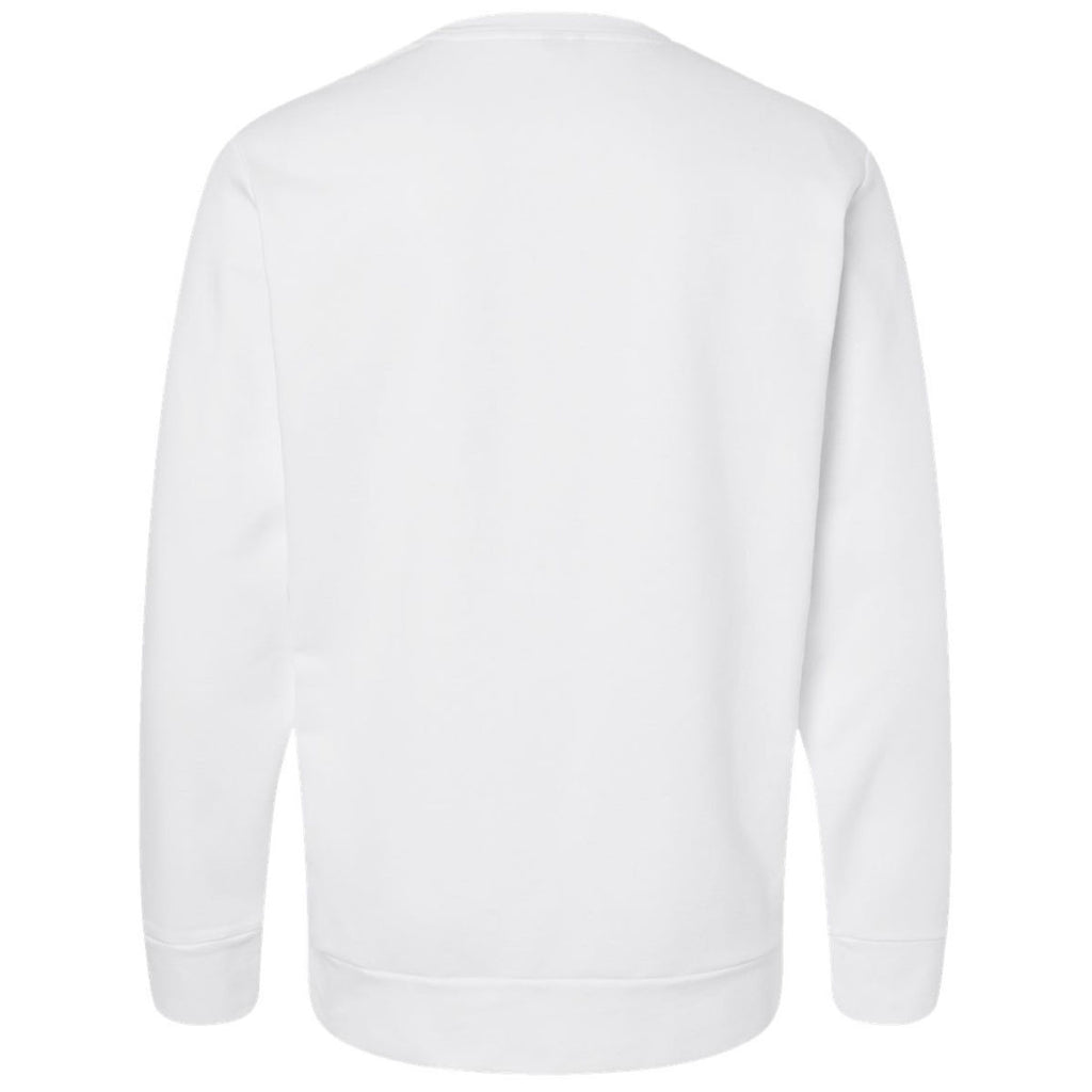 Adidas Men's White Fleece Crewneck Sweatshirt