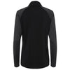 Adidas Women's Black Stripe Block Quarter-Zip Pullover