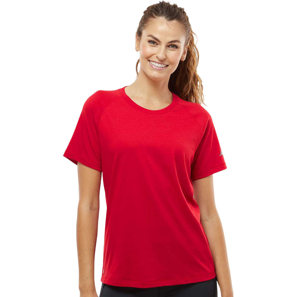 Adidas Women's Power Red Blended T-Shirt