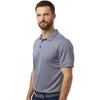 Adidas Men's Collegiate Navy Melange Space Dyed Polo