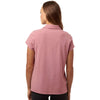 Adidas Women's Pink Strata Melange Blend Polo