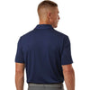 Adidas Men's Dark Blue Textured Stripe Polo