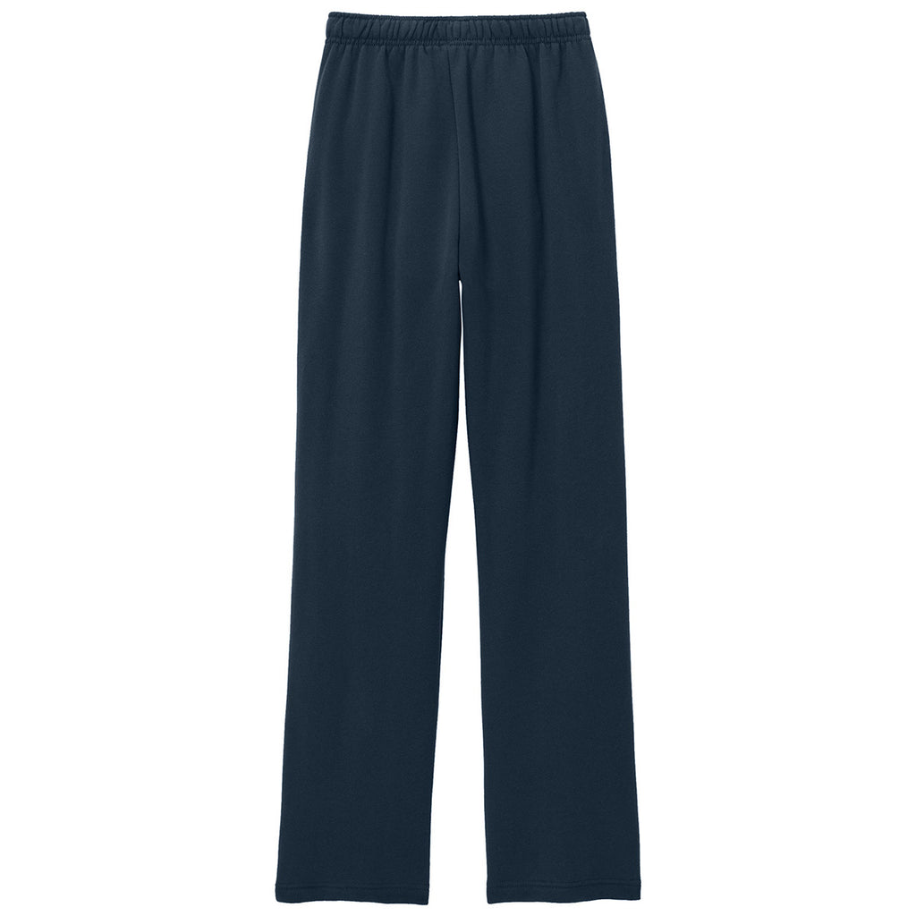 Bella + Canvas Unisex Navy Sponge Fleece Straight Leg Sweatpant