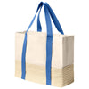 Port Authority Ultramarine Blue Straw Market Tote