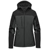 Stormtech Women's Dolphin/Black Cascades Softshell Hoody