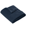 Port Authority River Blue Navy Waffle Throw