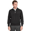 Fairway & Greene Men's Black/Dark Shadow Grey Heather Caves Quarter-Zip Tech Pullover