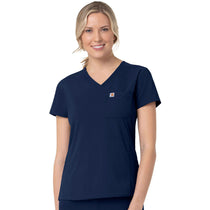 Carhartt Women's Navy Two-Pocket V-Neck Top