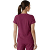 Carhartt Women's Wine One-Pocket Tuck-In Scrub Top