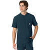 Carhartt Men's Navy Three-Pocket Henley Top