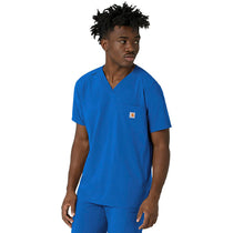 Carhartt Men's Royal Three-Pocket V-Neck Scrub Top