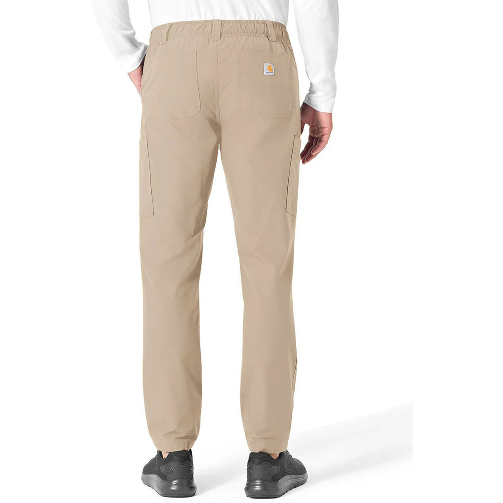 Carhartt Men's Khaki Nine-Pocket Straight Leg Cargo Pant