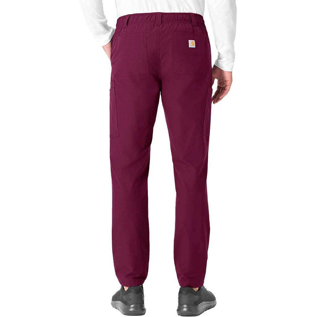 Carhartt Men's Wine Nine-Pocket Straight Leg Cargo Pant