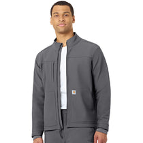 Carhartt Men's Pewter Three-Pocket Bonded Fleece Jacket