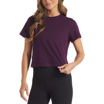 UNRL Women's Dark Plum Boxy Ultra Tee