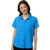 Core 365 Women's Electric Blue UltraUVP Shoreline Short Sleeve Staff Shirt