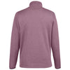 Core 365 Men's Burgundy/White Venture Heathered Stripe Quarter-Zip