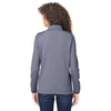 Core 365 Women's Classic Navy/White Venture Heathered Stripe Quarter-Zip