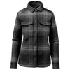 Stormtech Women's Carbon/Black Plaid Highland Sherpa Lined Plaid Jacket