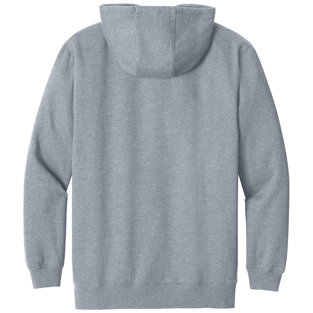 CornerStone Men's Heather Grey Tough Fleece Pullover Hoodie