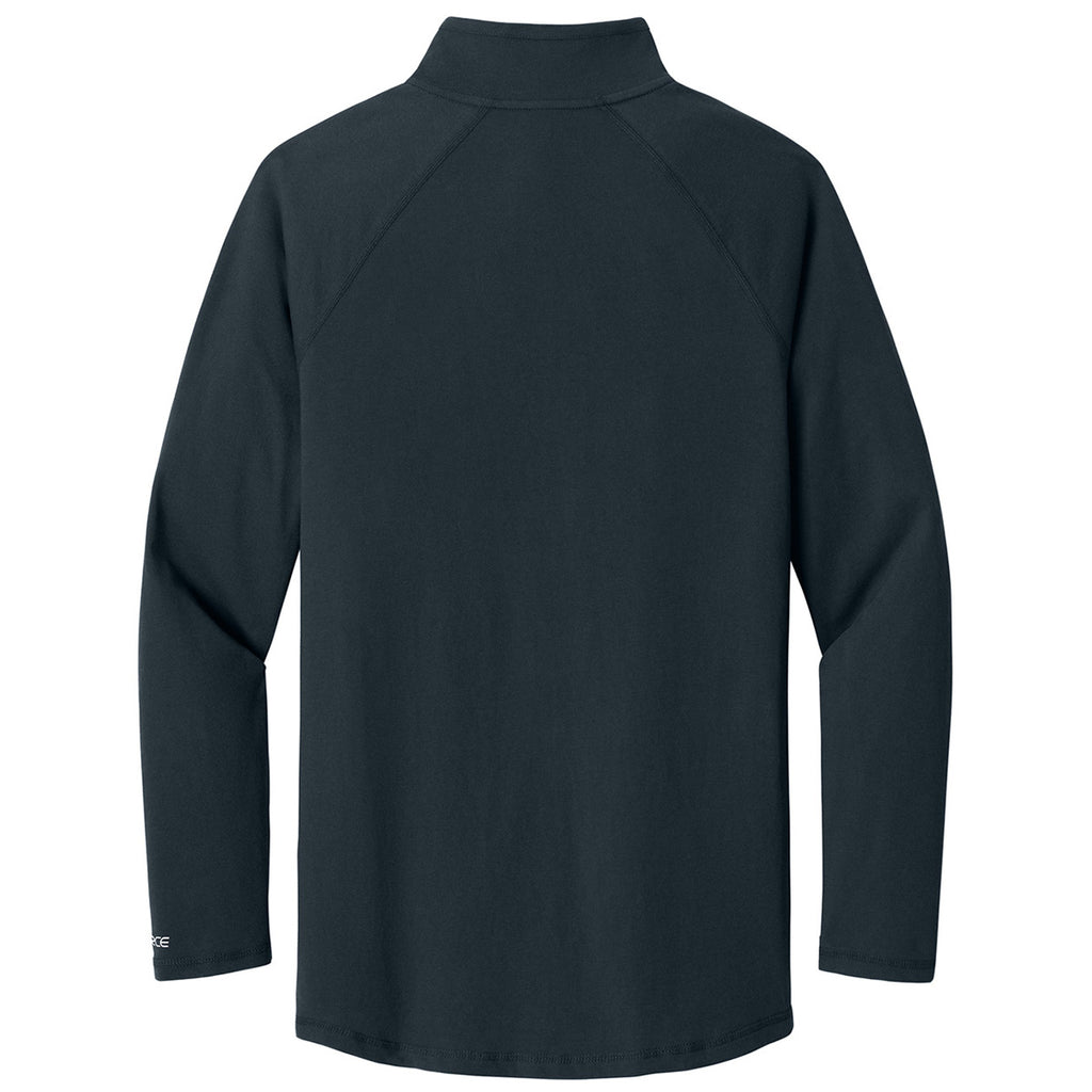 Carhartt Men's Navy Force 1/4-Zip Long Sleeve T-Shirt