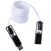 Koozie Group White All-Over Braided Long Cable Extender