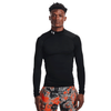 Under Armour Men's Black ColdGear Compression Mock Long Sleeve