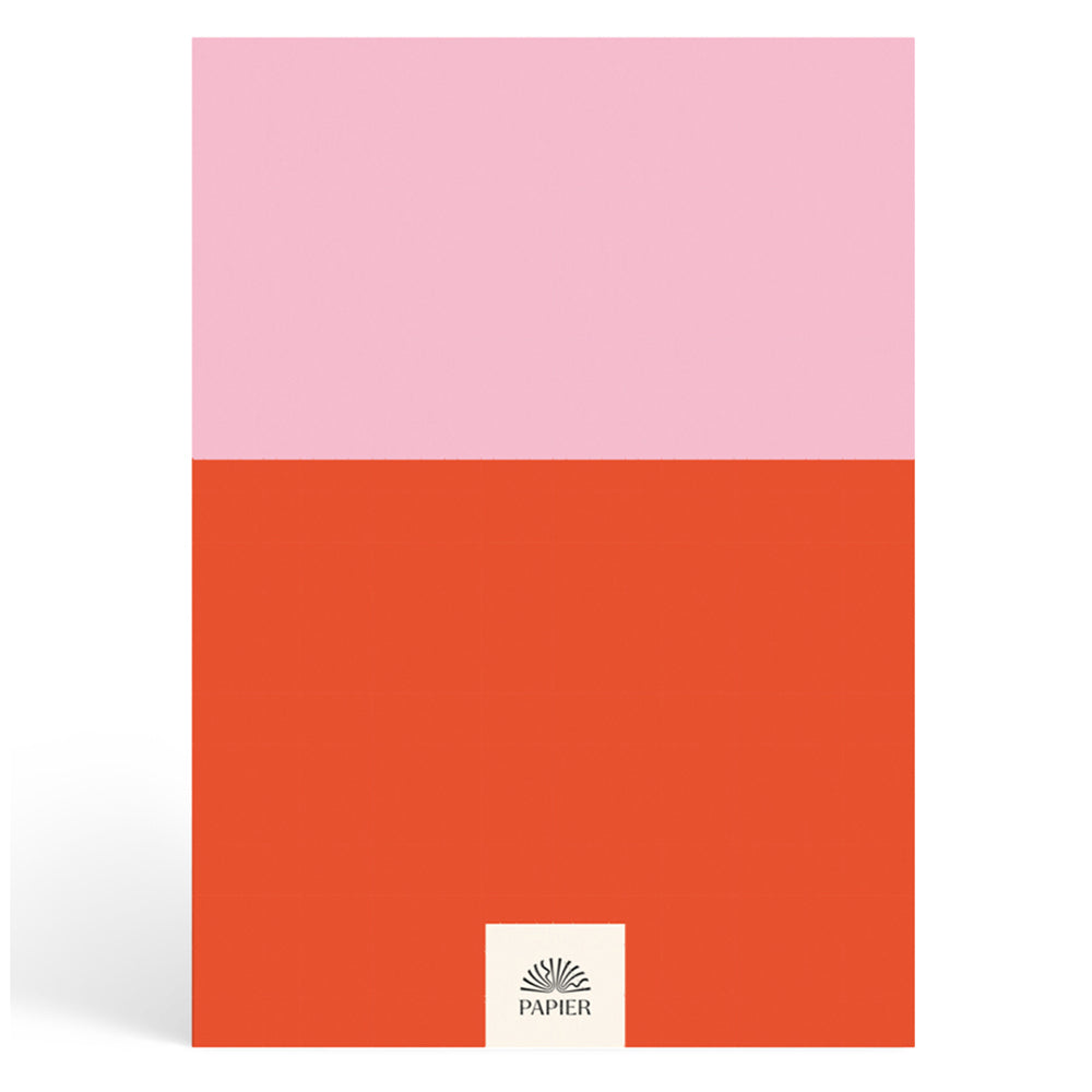 Papier Pink/Red Colorblock Calendar Year Planner