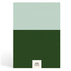 Papier Green/Dark Green Colorblock Dotted Notebook